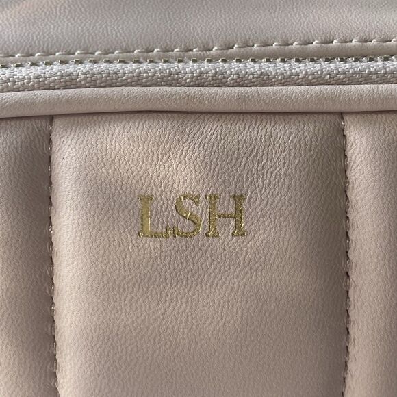 Mark And Graham The Quilted Crossbody Pink Leather Monogram LSH Bag Purse READ! - Picture 5 of 16